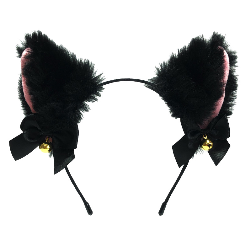 Cute Plush Cat Ear Hairband Autumn and Winter New Cat Rabbit Ear Fox Beast Ear Sexy Anchor Bell Headwear