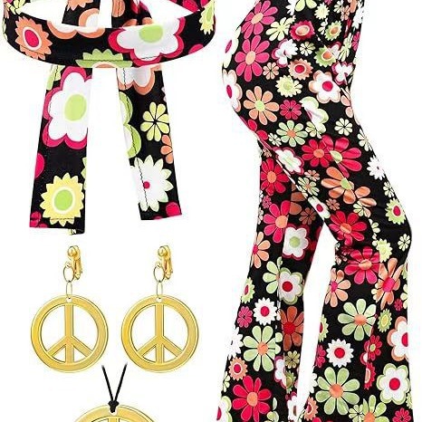 2023 cross-border European and American Amazon printed flared pants Green other stage performance clothing