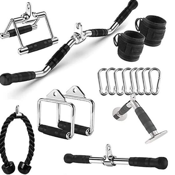 Fitness Equipment accessories gantry V-shaped handle size flying bird rowing high pull rod single and double head rope