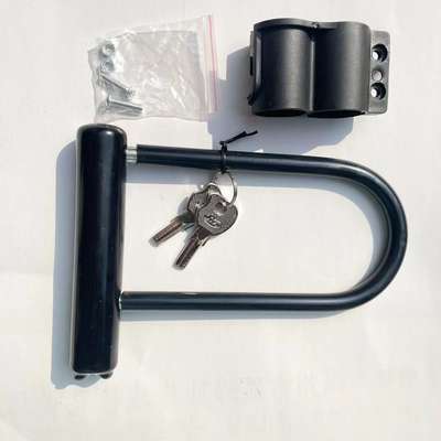 Wholesale bicycle lock anti-theft U-lock motorcycle anti-theft lock electric car lock mountain bike lock with bracket U-lock