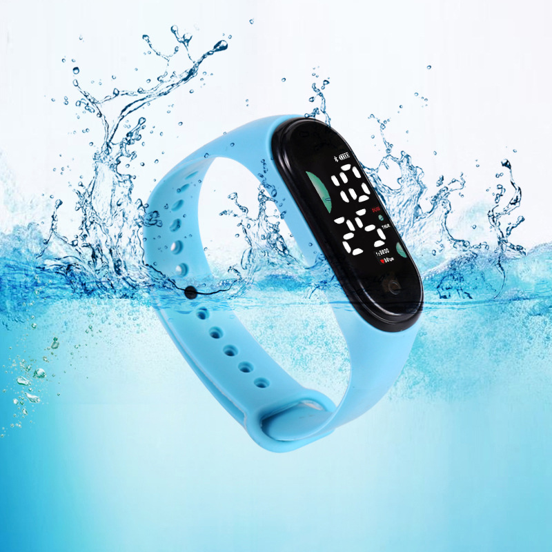 For primary and secondary school students electronic watch new M9LED hand ring watch touch waterproof watch school season small gifts