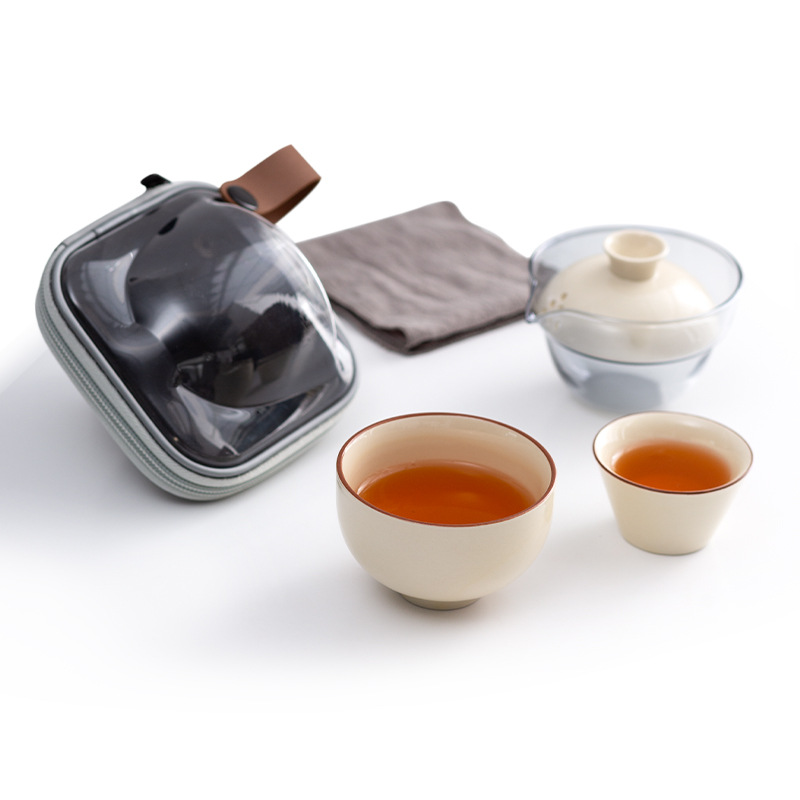 Портативный Кубок Express Cup дорожный пакет один горшок две чашки Открытый Дорожный автомобильный чайный сервиз керамический чайный сервиз для печати логотипа
