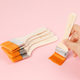 Yellow wool nylon oil painting board art brush soft fur household cleaning small brush paint brush cleaning gray paint 