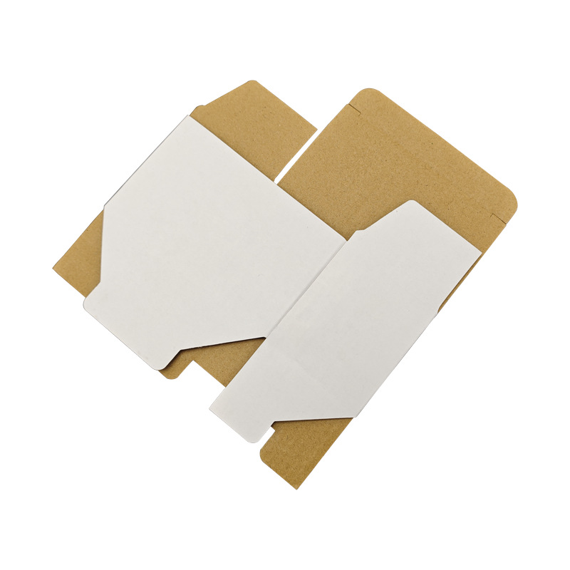 White box in stock wholesale flip paper box white packaging small cardboard box hard corrugated box square button bottom box