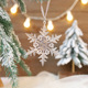 Leaf snowflakes 9cm,3 pieces, 23g