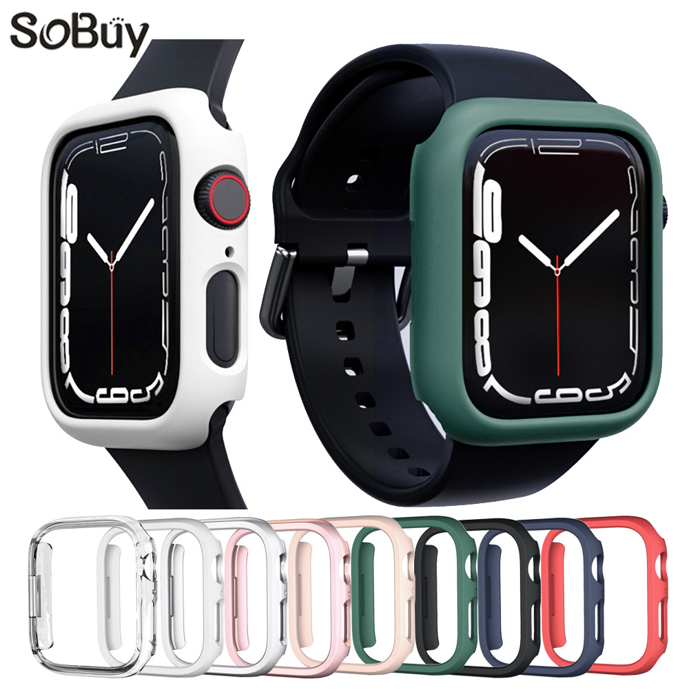 Suitable for apple watch 9 8 7 6 case apple watch frosted hollow shell iWatch protective cover frame