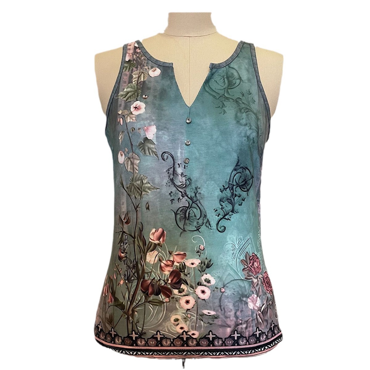 2024 spring and summer new foreign trade Amazon AliExpress ebay European and American women's V-neck vest T-shirt Sling S