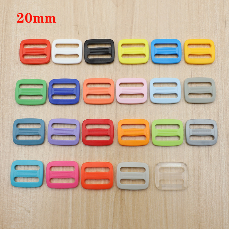 M005-20 Three-gear Buckle Japanese Buckle Adjustable Buckle Sliding Buckle Hualian KAM Backpack Buckle Bag Accessories Plastic Buckle 20mm