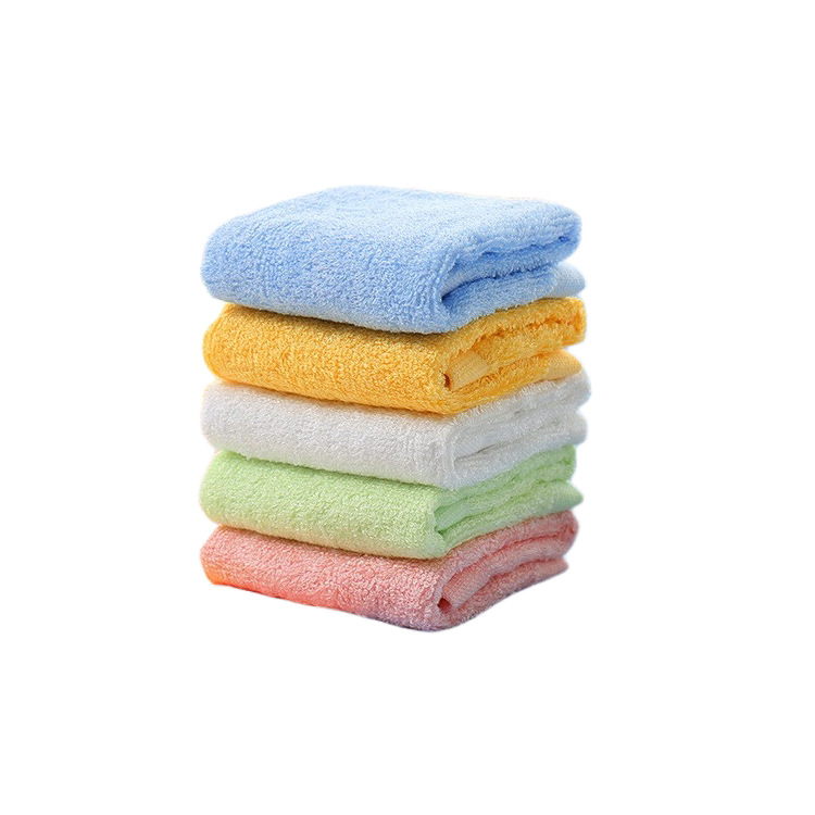 Bamboo fiber white square towel kindergarten small square towel wash children's handkerchief small handkerchief handkerchief absorbent small towel wholesale