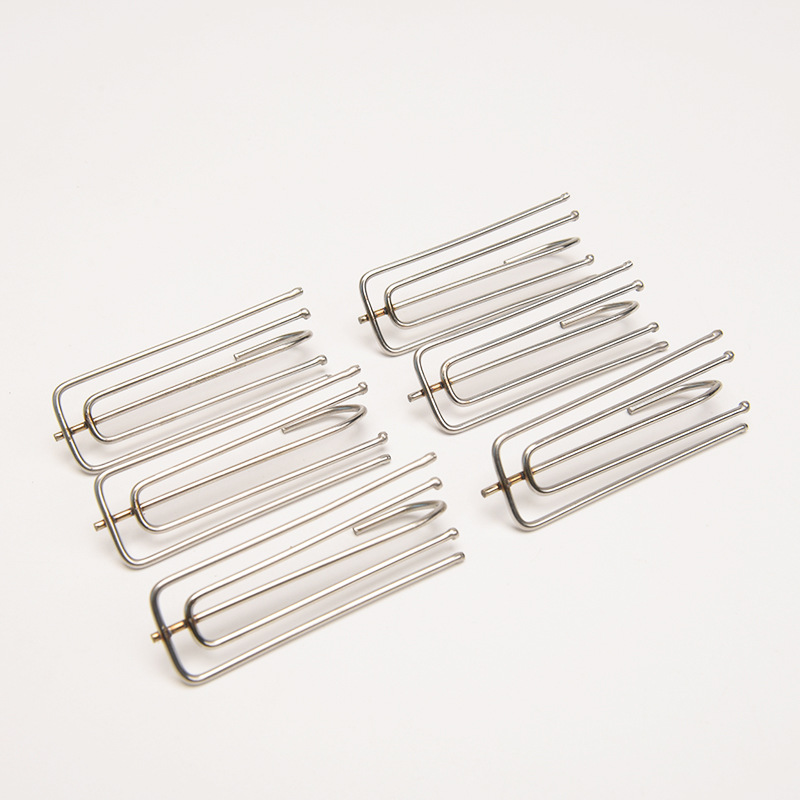 Curtain hook four-Claw hook cloth with hook Korean pleated curtain single hook S-shaped pointed hook curtain accessories
