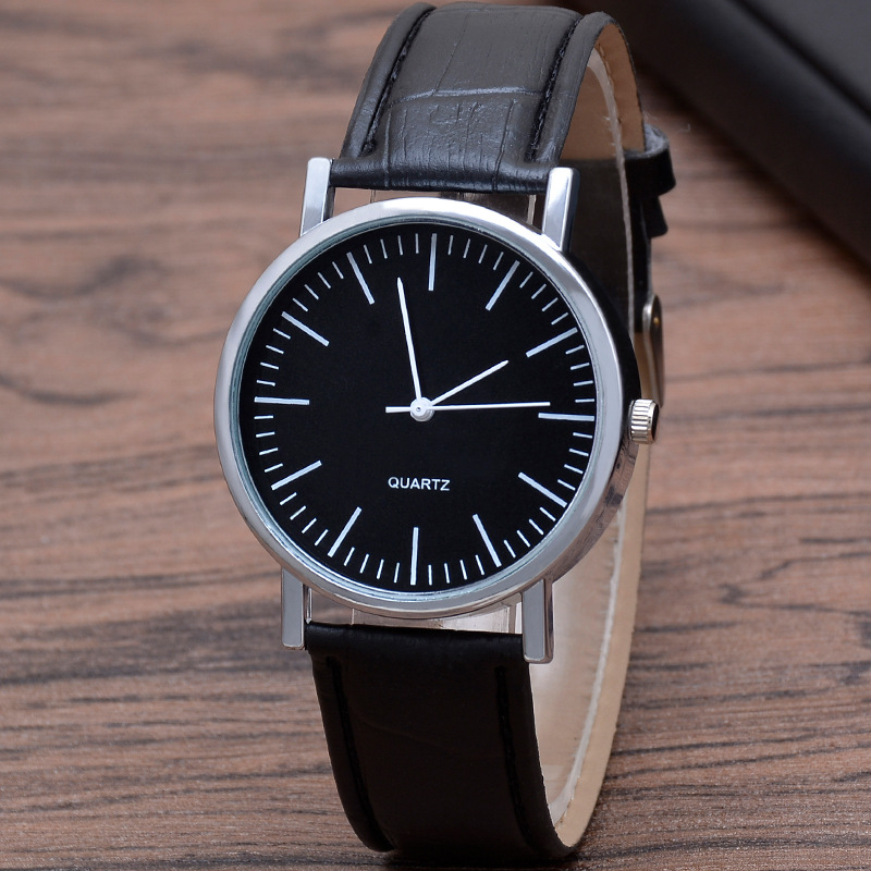 Explosive gift quartz men's watch quartz men's watch blue light glass belt watch men's watch wholesale