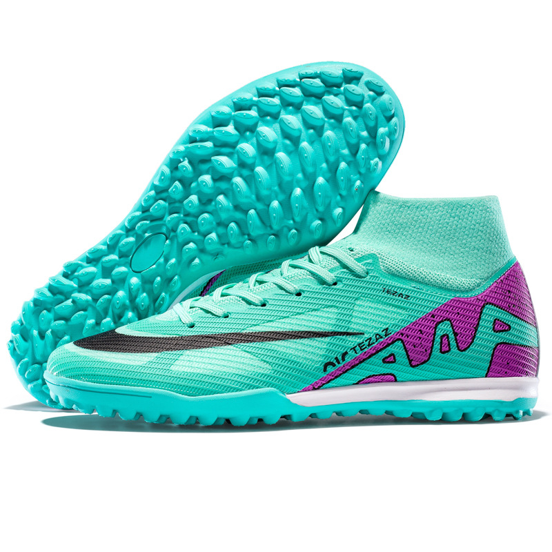 New high-top football shoes long nail football shoes TF broken nail training shoes football Falcon Men's