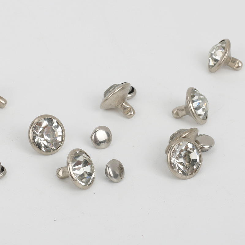 Factory direct copper A drill pipe drill nail jewelry wine glass drill foot rivet combination kit luggage hardware accessories