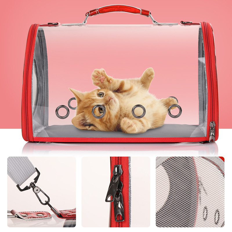 Large Cat Bag Breathable Transparent Panoramic Pet Backpack Outdoor Portable Crossbody Puppy Backpack Manufacturers Hot Sale