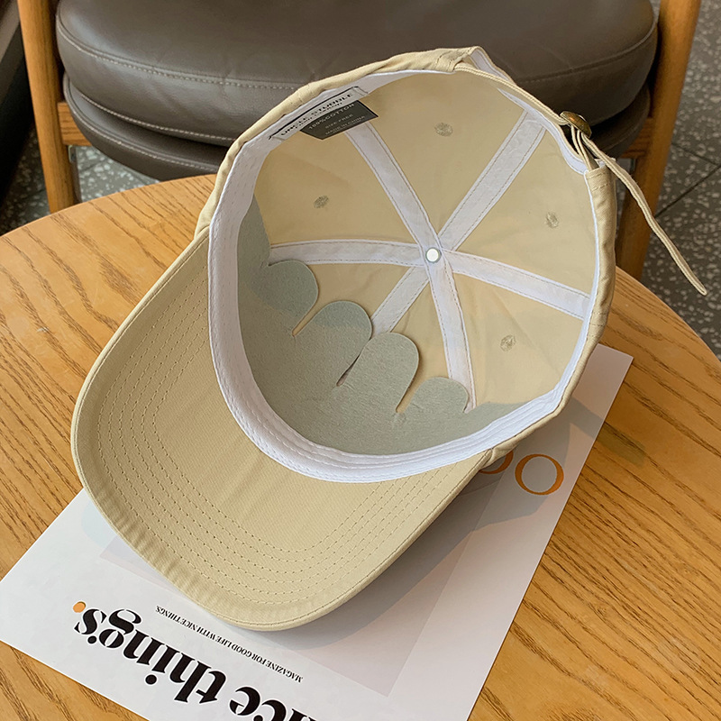 [Big head can be worn] cap deepened cap barrel face small thin soft top baseball cap thin hat for boys and girls