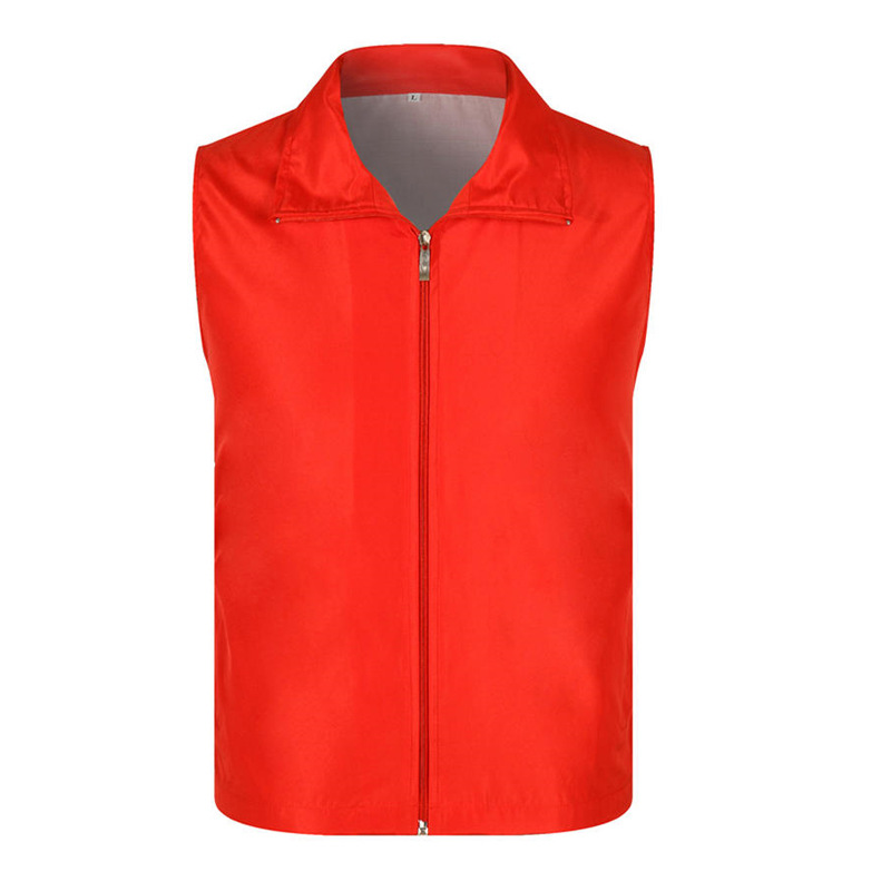 Vest customized activity work clothes workwear public welfare volunteer vest printed logo work clothes Red volunteer vest