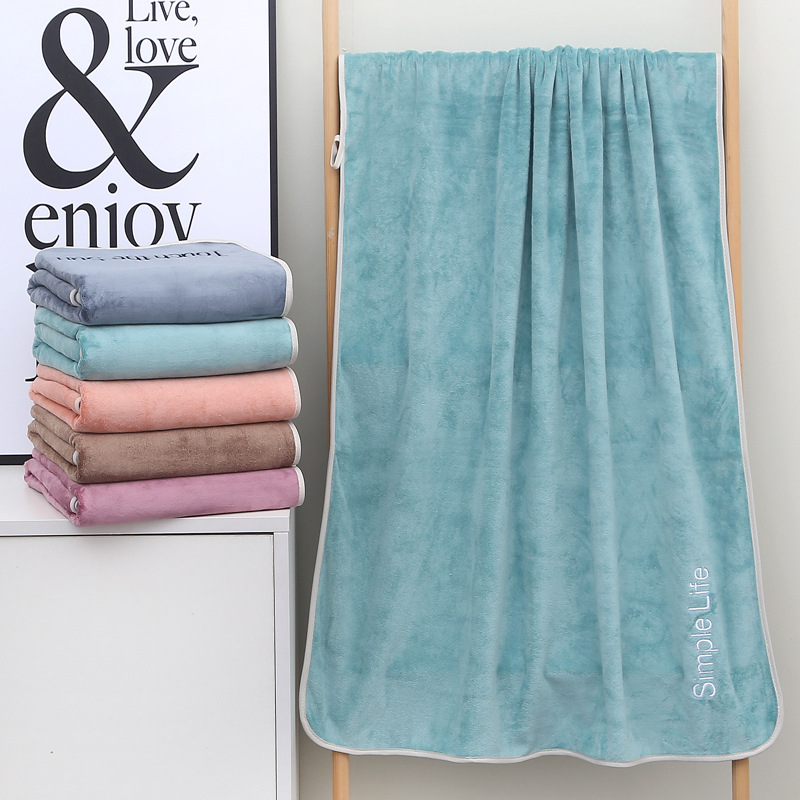 Youth pie bath towel 70*140cm absorbent thick gift 400g adult soft beauty bed LOGO