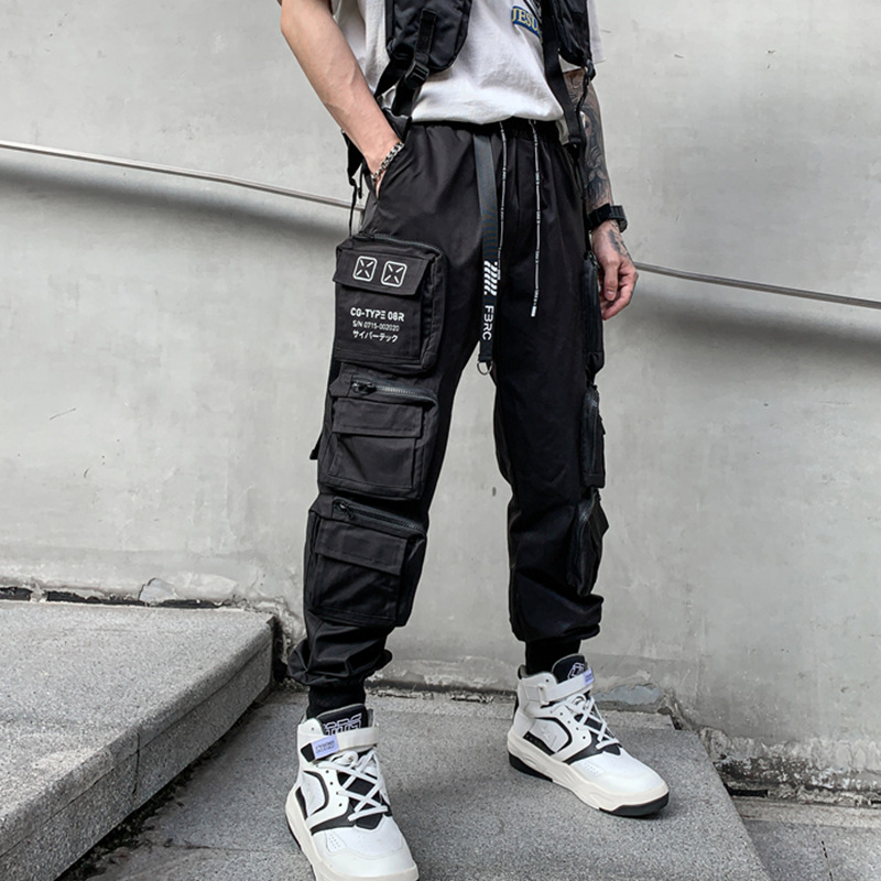 Wholesale spring and summer tooling function men's fashion brand ins toe casual Joker youth pants K913 P105