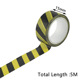 Black and yellow warning tape