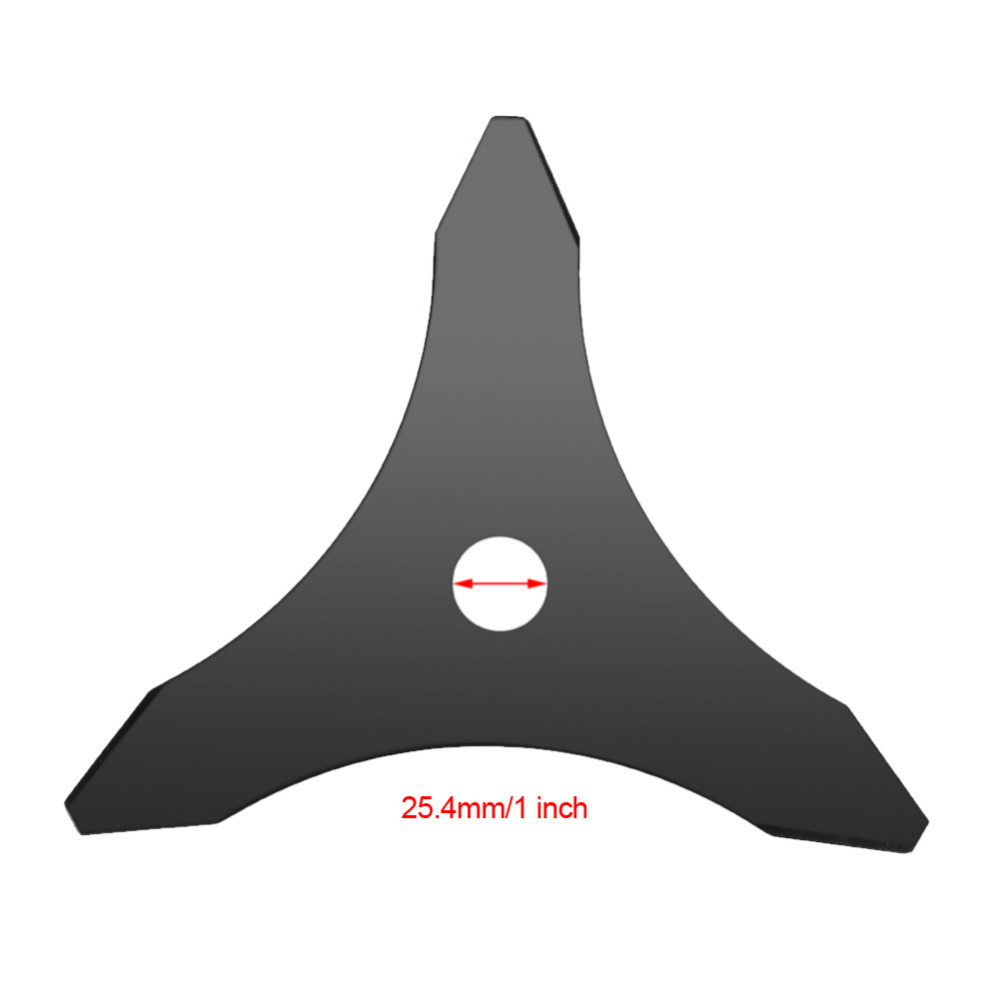 Factory wholesale lawn mower trimming accessories three teeth manganese steel alloy triangle blade