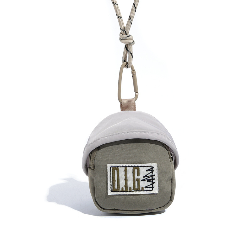 Creative Mushroom Bag Sports Hanging Neck Bag Travel Storage Headphone Bag Fashion Brand Personalized Chest Bag All-match Student Coin Purse