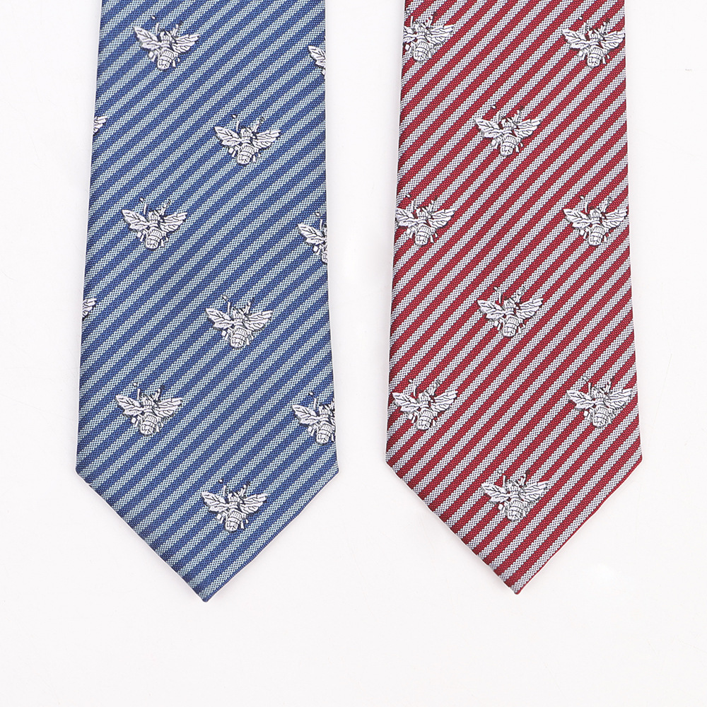 Casual business men's tie fashion embroidery tie men's bee tie men's tie wholesale LOGO