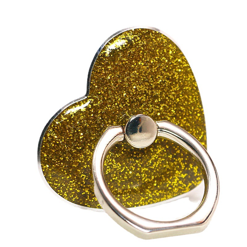 Heart-shaped glitter mobile phone ring buckle mobile phone bracket new mobile phone ring buckle love spot wholesale mobile phone bracket