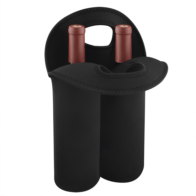 Red Wine Bottle Cover Diving Material Amazon Portable 750ml Portable Insulation Double Champagne Bottle Protective Cover in Stock