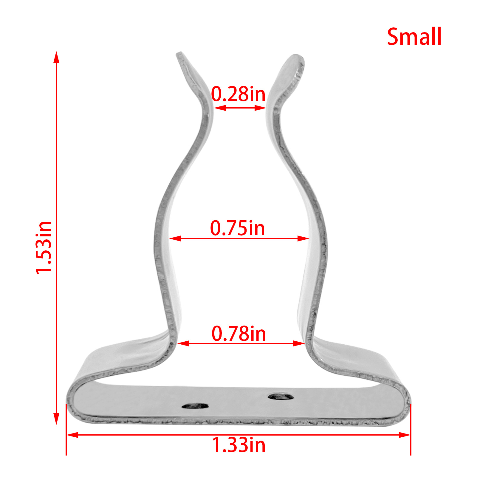 Fixture small size stainless steel 304 paddle fixed bracket spring clip Marine yacht RV hardware accessories