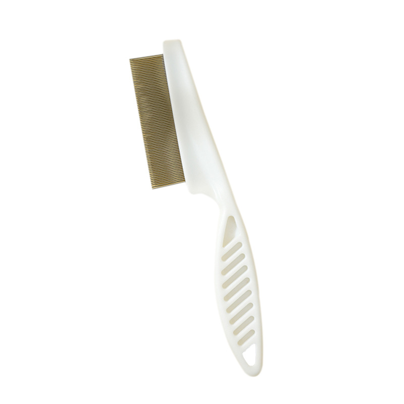 Pet Cat Beauty Face Comb Dog Cleaning Flea Removal Floating Hair Stainless Steel Dense Toothcomb Pet Supplies