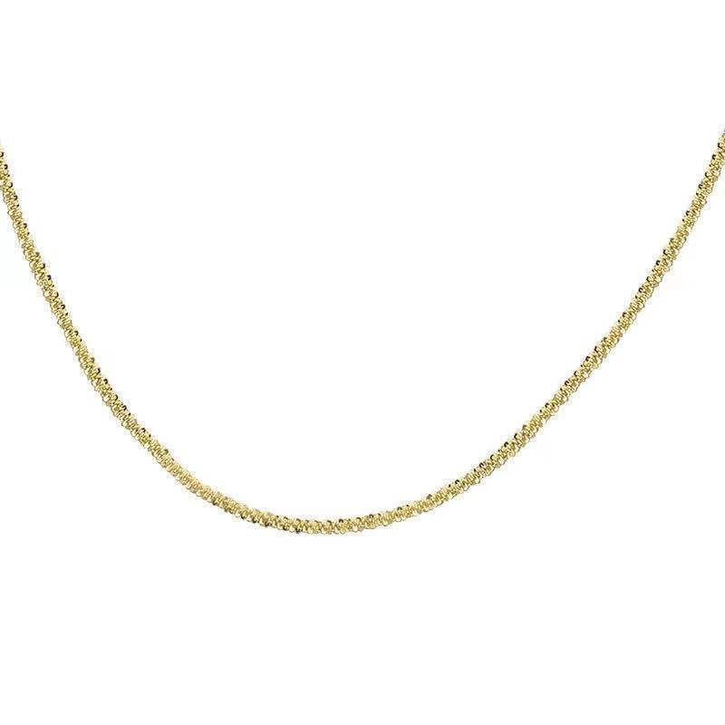 Korean ins niche simple sparkling temperament trend clavicle chain jewelry fashion copper star necklace