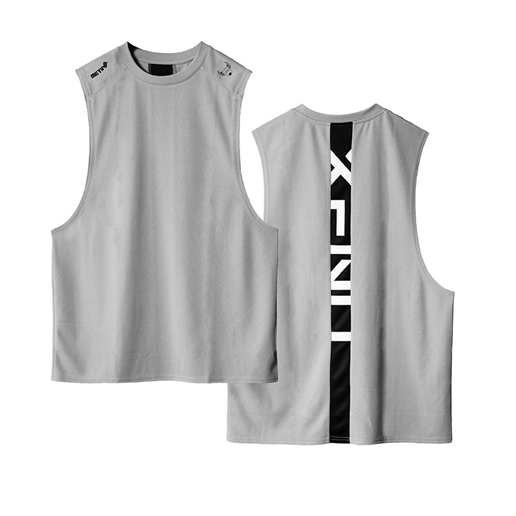 2022 summer new sports vest men's loose large size quick-drying mesh vest thin sleeveless waistcoat discount