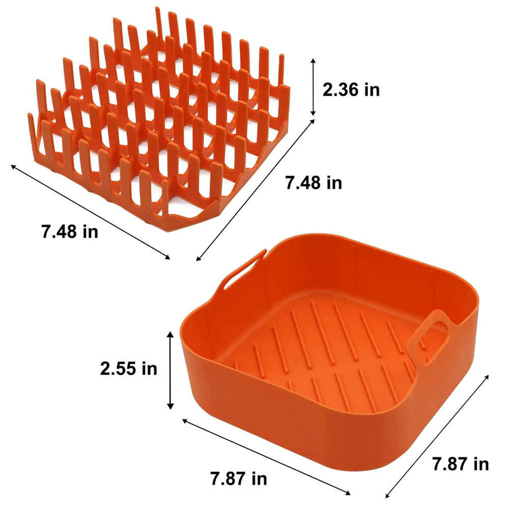 Air Fryer Silicone Pot Air Fryer Silicone Bacon tray bacon rack microwave Universal
