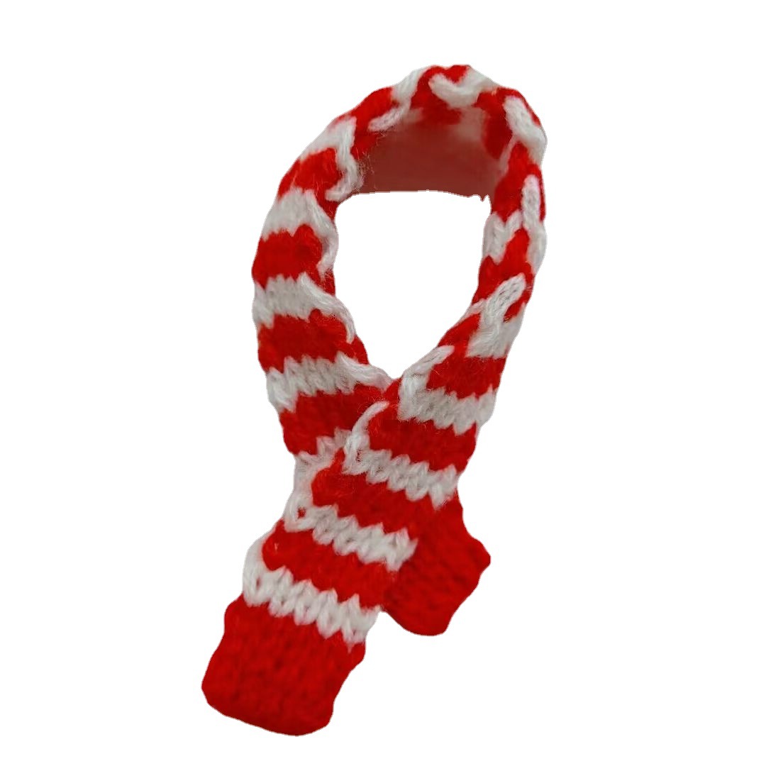 Spot supply knitted brooch scarf headdress bag decoration spot mini doll plush toy doll accessories
