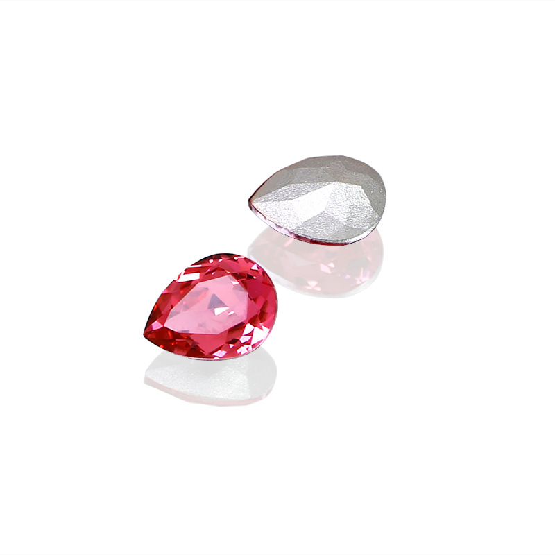 Dongzhou Crystal K9 Super Flash Pointed Diy Jewelry Accessories Color Hot Selling Manicure Drill 8*6mm Water Drop Pile Drill