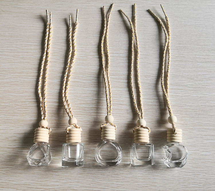 Bouteille de parfum de voiture, bouteille d'aromathérapie de voiture vide, pendentif de voiture créatif, pendentif de parfum suspendu, pendentif d'huile essentielle de voiture_voghion.com