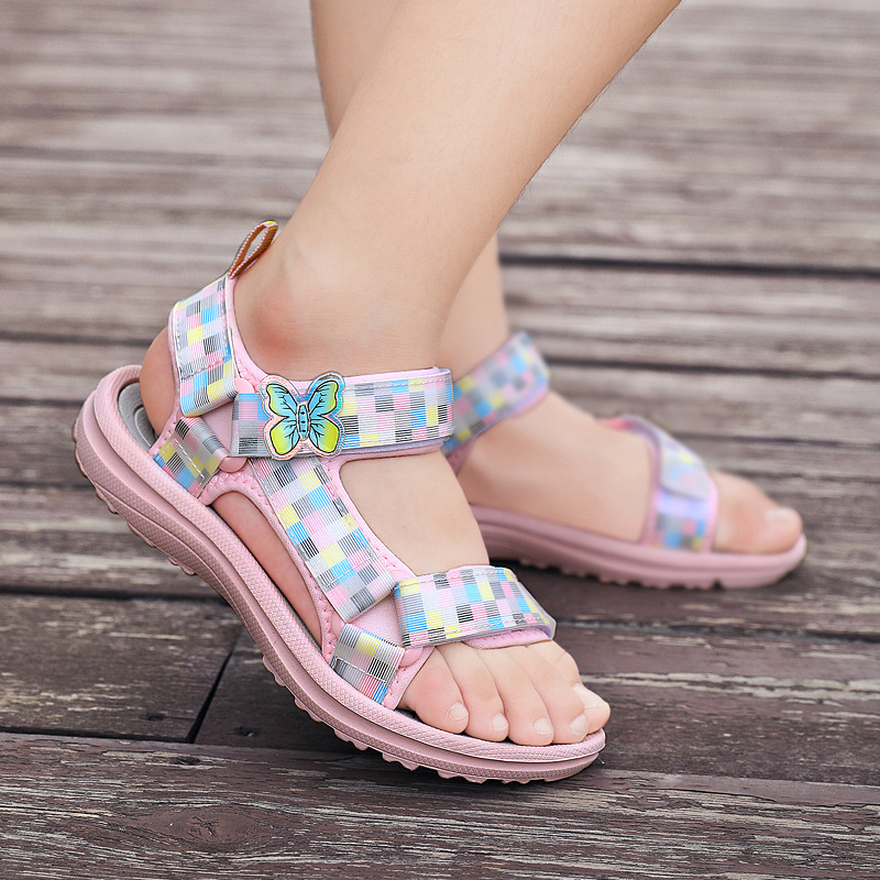2022 summer new girls sandals princess style children's fashion beach shoes EVA non-slip soft bottom women's shoes