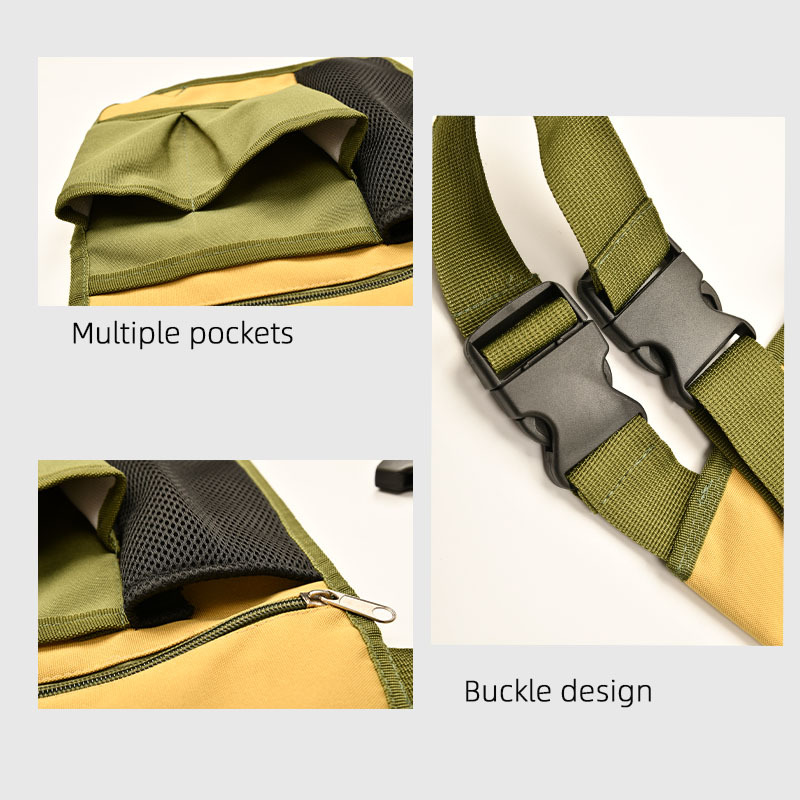 New Outdoor Multi-Pocket Waist Bag Large Capacity Oversized Work Snap Running Bag Portable Outdoor Apron