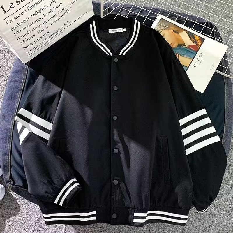Ball Clothing Trendy Brand Green Junior Jacket Jacket Men's Loose Jacket New Baseball Jacket Men's Autumn Baseball Clothing Teenagers