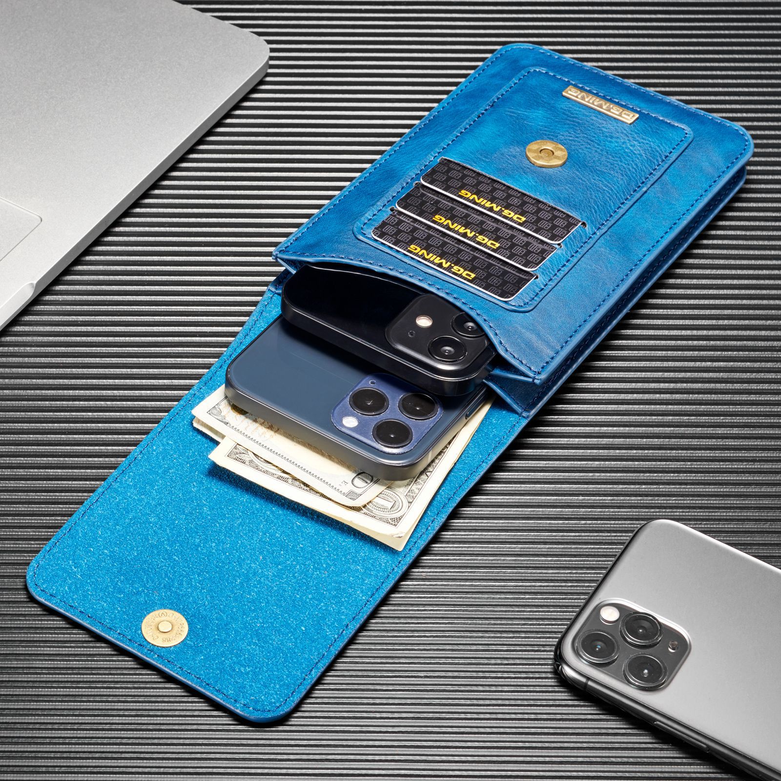 DG.MING large 6.5 inch universal mobile phone waist bag for iPhone12/11Pro MAX/7/8p/XR_voghion.com