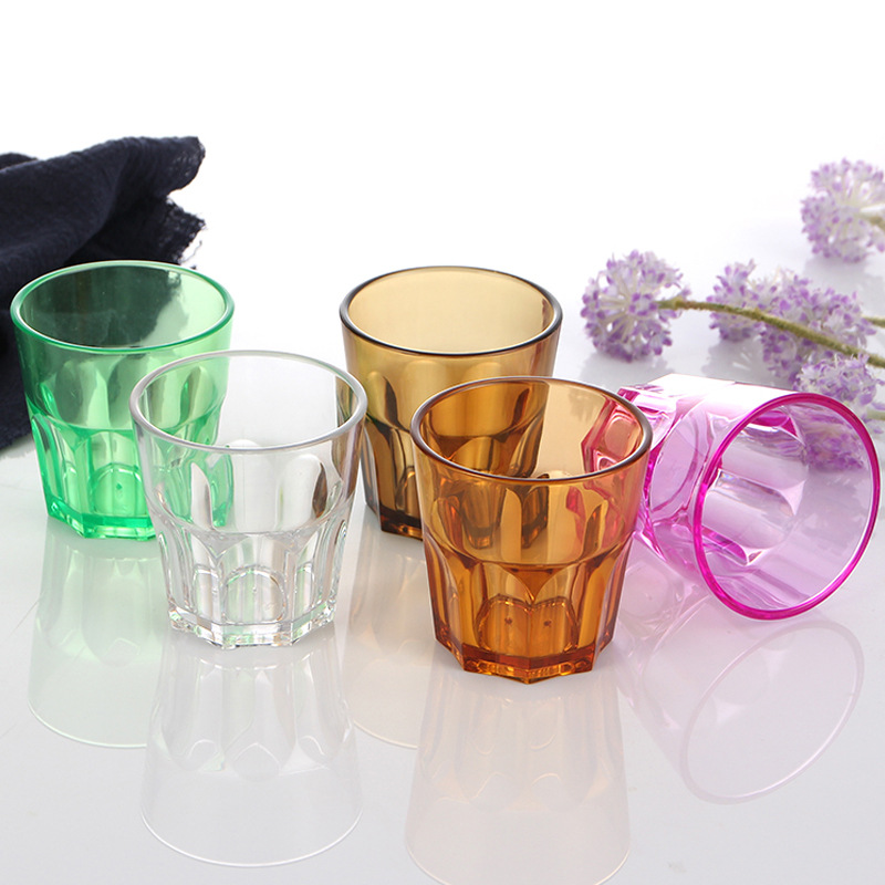 In stock acrylic Cup bar KTV restaurant multi-function octagonal cup thickened Anti-scald plastic beer cup