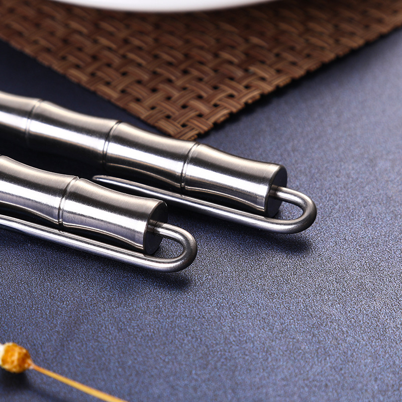 Spot stainless steel metal signature pen creative retro advertising gift pen neutral pen office stationery printing logo