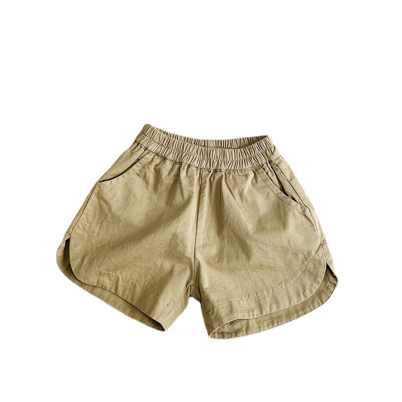 Vintage Mori ~ Children's Cotton Shorts 2025 Summer New Boys' Five-point Pants Girls' Korean Style Japanese Pants