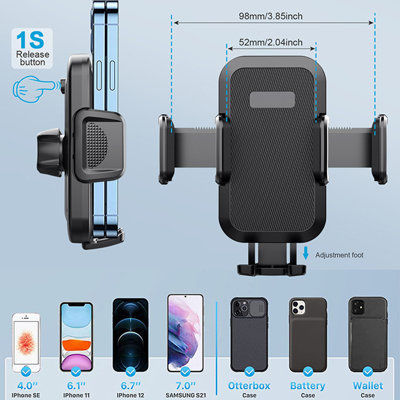 Car mobile phone bracket sucker multi-function car windshield navigation center console source factory foreign trade special supply