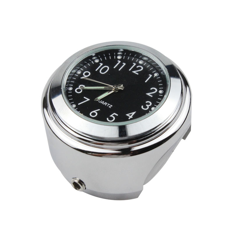 Motorcycle dust-proof quartz clock aluminum alloy handlebar motorcycle luminous timetable universal car clock Handlebar Table