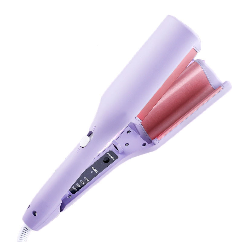 32mm negative ion deep V plywood French egg roll curling stick water ripple large roll wave wool roll does not hurt hair