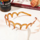 High quality big wave headband-snake pattern coffee