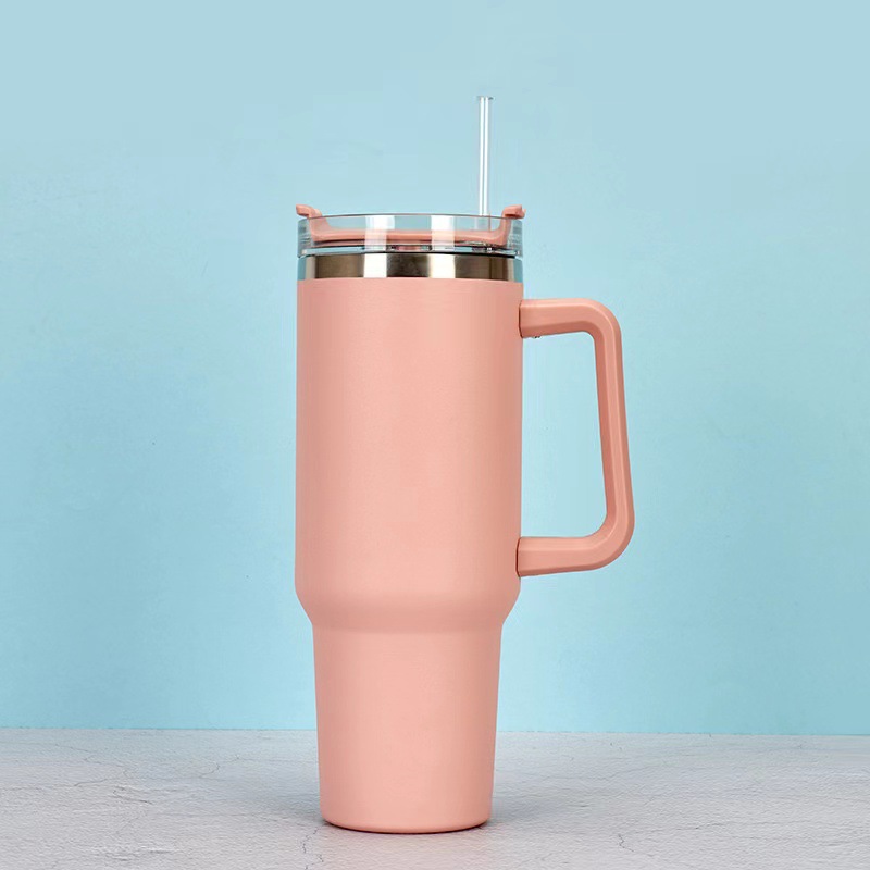 Amazon new 40oz handle ice Cup 304 Car Cup insulation cold cup beer Coke car water Cup