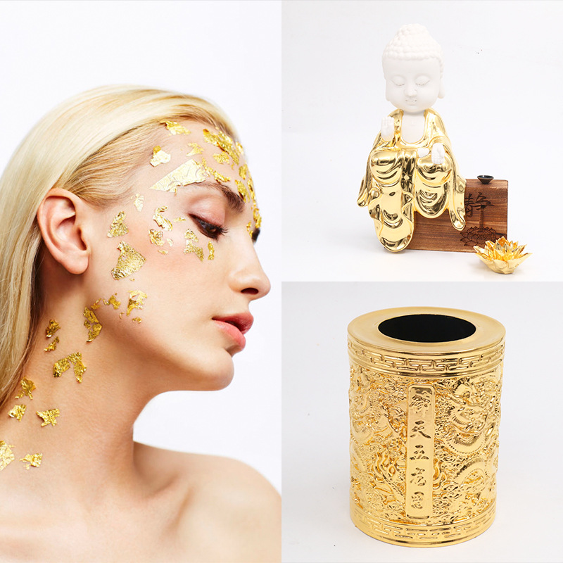 24K pure gold foil cm gold content 98% real gold foil Buddha statue gold foil paper factory direct sales