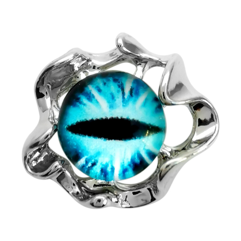 Hot selling devil pupil nail jewelry alloy three-dimensional opal nail diamond jewelry flash